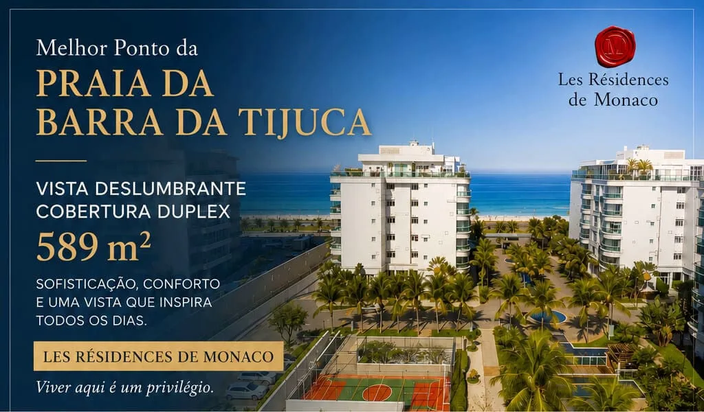 Imóveis a venda Les Residences de Monaco | Barra da Tijuca | Avenia Lucio Costa